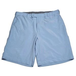 Peter Millar Shorts Wicking Performance Golf Mens Size 34 Light Blue Stretch